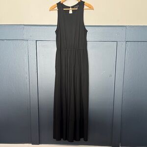 Women's Banana Republic Black Sleeveless Maxi Dress size Medium